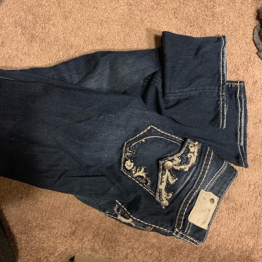 Silver jeans